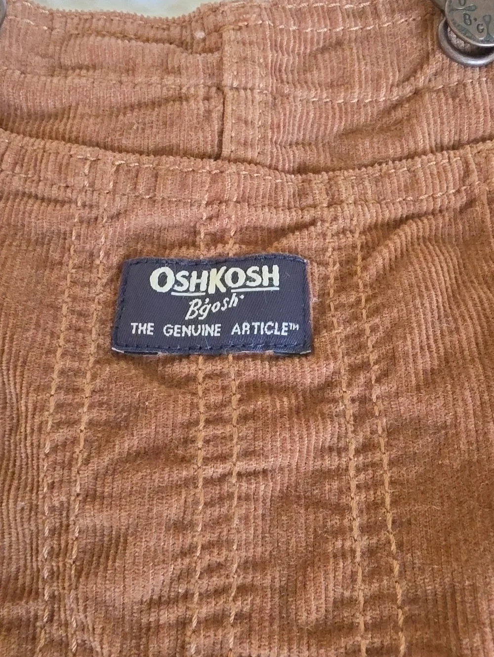 OshKosh B'gosh Brown Corduroy Kids Overalls-Size 3T